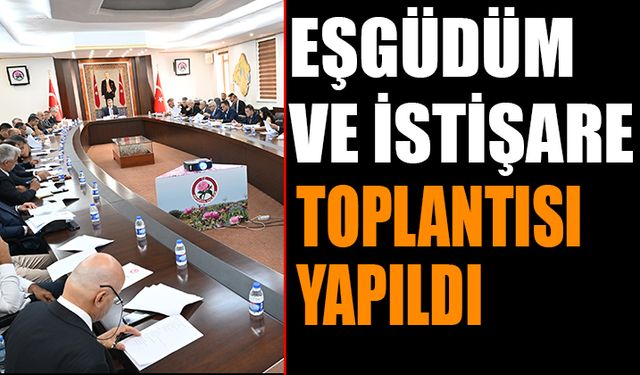 Birimler Arası Eşgüdüm ve İstişare Toplantısı Yapıldı