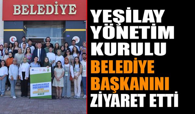 Yeşilay Isparta Şubesi’nden Belediye Başkanı Mustafa Özer’e Ziyaret