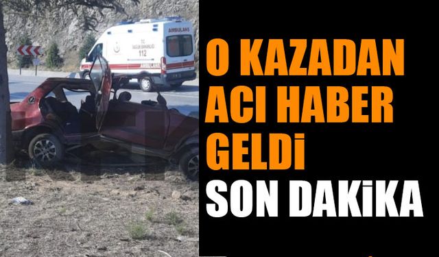 Isparta Gönen karayolunda meydana gelen kazadan acı haber geldi