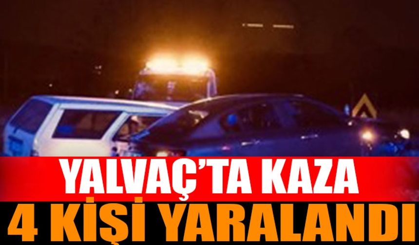 Isparta'da Kaza : 4 Kişi Yaralandı