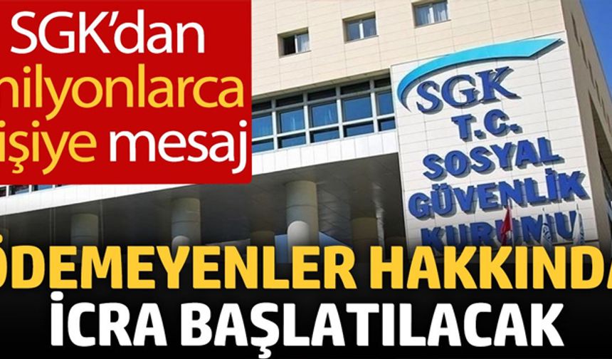 GSS borcu olan milyonlarca vatandaşa yasal takip uyarısı!