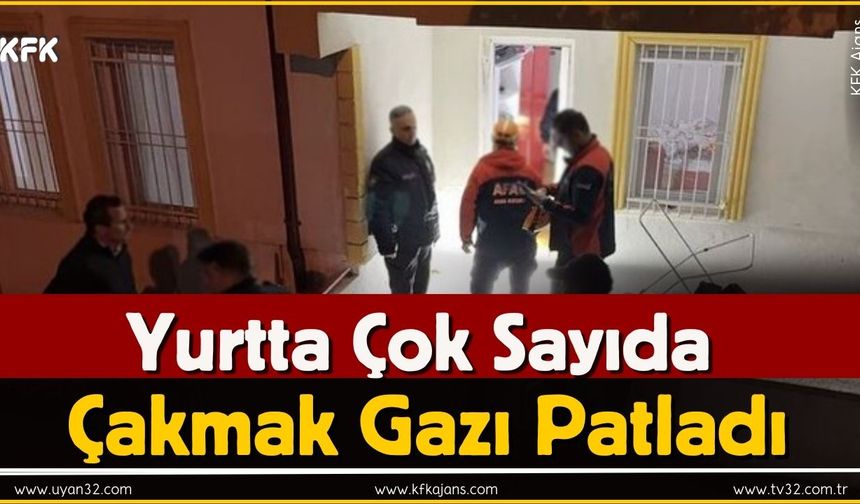 Yurtta Çakmak Gazı Tüpleri Patladı: Ağır Yaralandı.