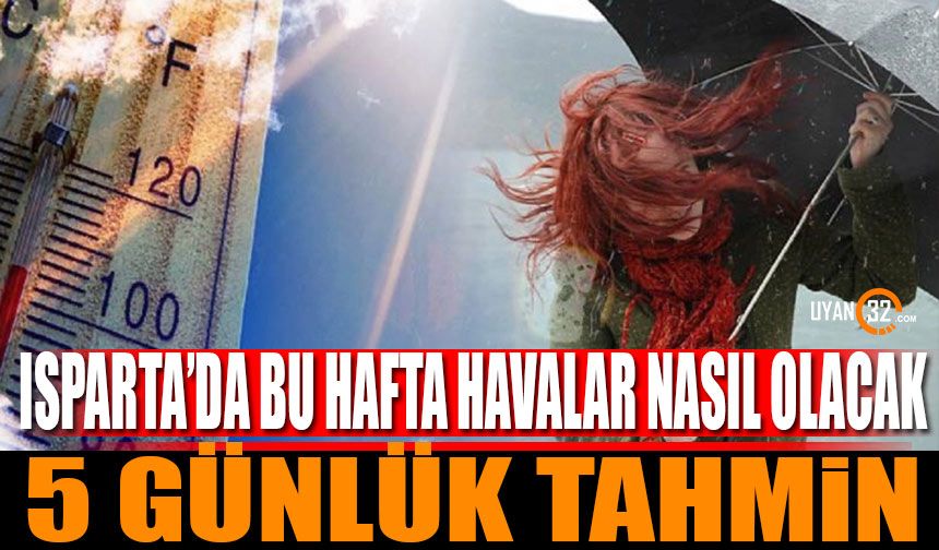 Isparta 5 Günlük Hava Durum Tahmini