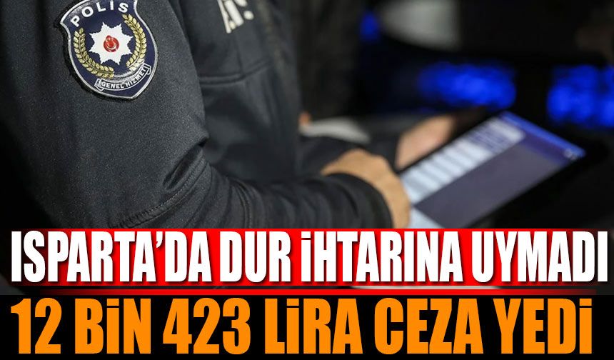 Polisten Kaçan Plakasız Motosiklet Sürücüsüne 12.423 TL Ceza