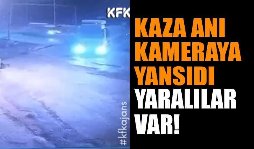 Kaza Anı Kameraya Yansıdı Yaralılar Var