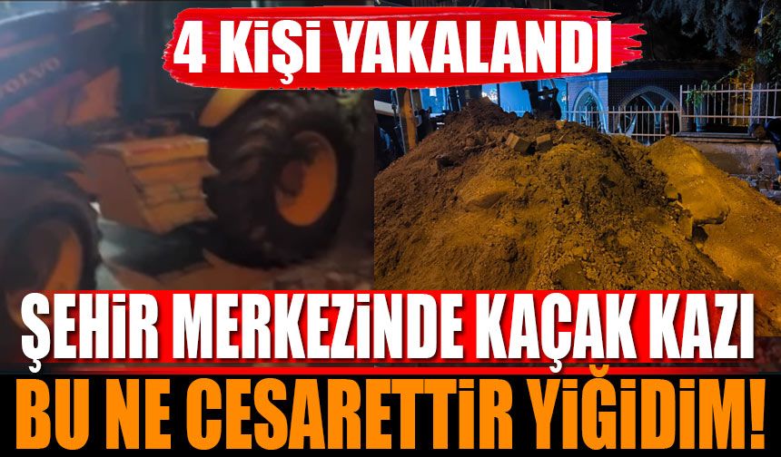 Isparta'da Kaçak Kazı Yapan 4 Kişi Gözaltına Alındı