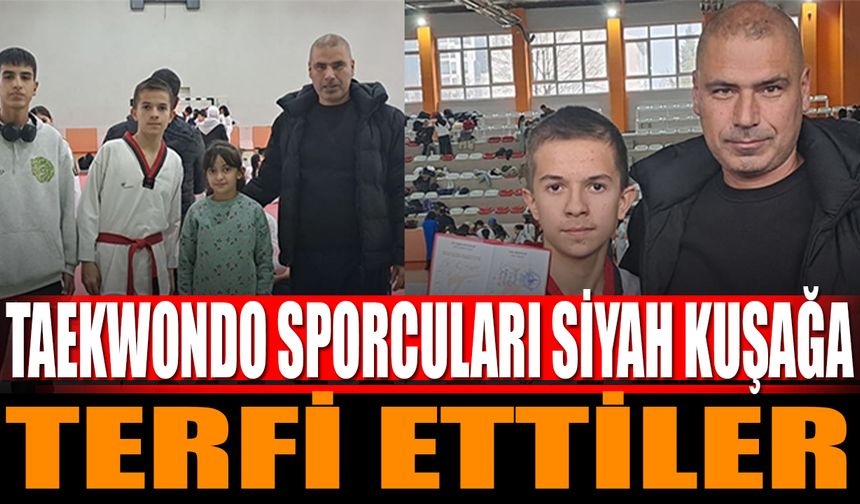 Eğirdir Belediye Spor Taekwondo Sporcuları Siyah Kuşağa Terfi Etti