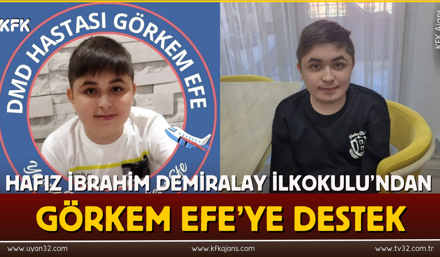 Hafız İbrahim Demiralay İlkokulu’ndan Görkem Efe’ye Destek