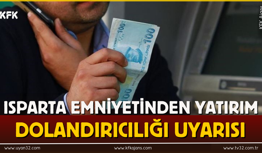 Isparta Emniyetinden Yatırım Dolandırıcılığı Uyarısı