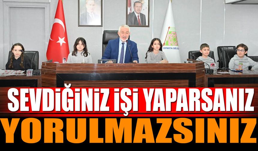 Başdeğirmen: "Sevdiğiniz işi yaparsanız yorulmazsınız"
