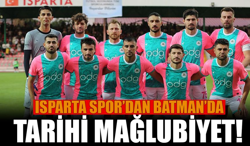 Isparta 32 Spor'dan tarihe geçecek mağlubiyet! 6-0 Yenildik!