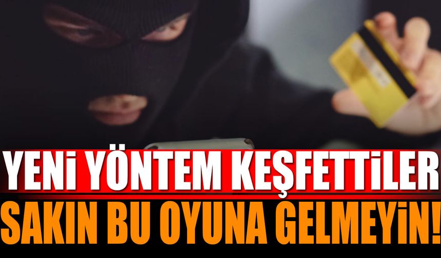 Yeni Yöntem Keşfettiler Sakın Bu Oyuna Gelmeyin!