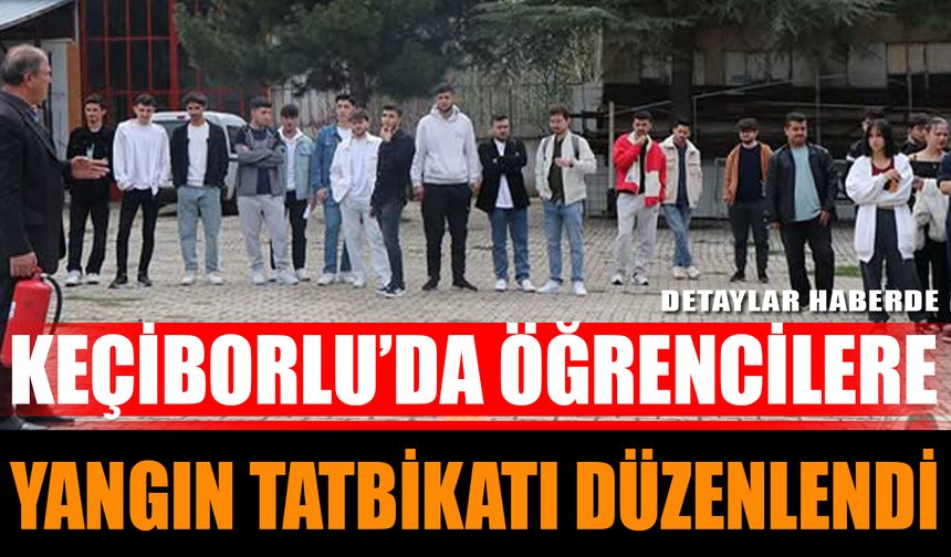 Keçiborlu’da Öğrencilere Yangın Tatbikatı Düzenlendi