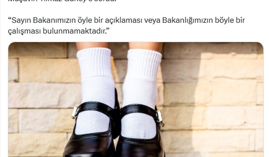 Okullarda Tek Tip Deri Ayakkabı İddiası Asılsız Çıktı