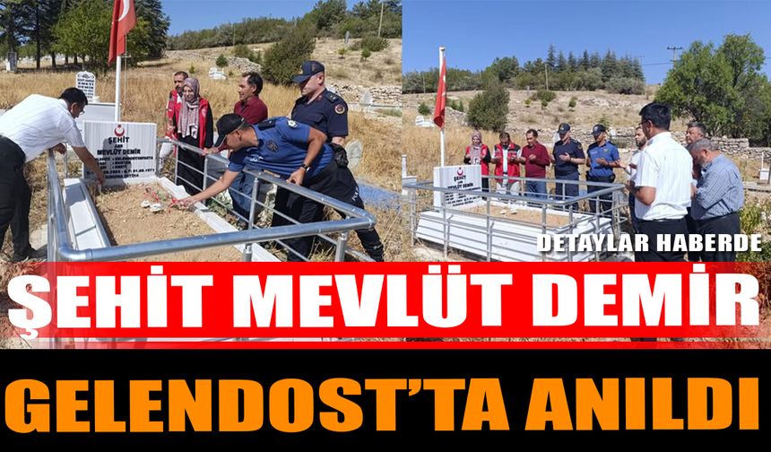 Şehit Mevlüt Demir Gelendost’ta Anıldı