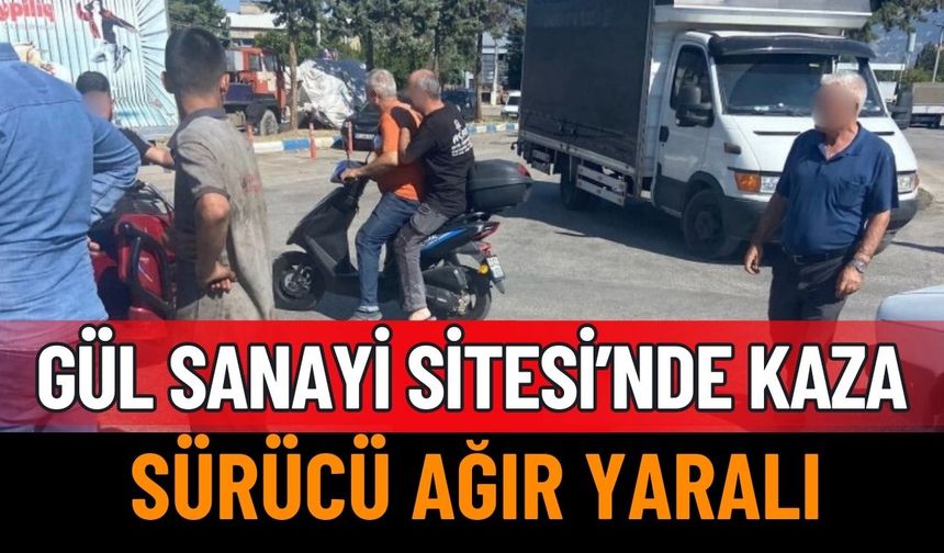 Isparta Gül Sanayi Sitesi’nde Motosiklet Kazası