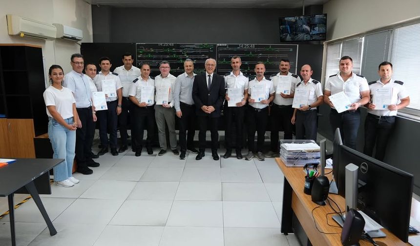Antalya’da Raylı Sistem Kontrolörlerine Uluslararası Sertifika