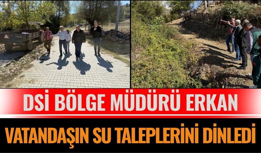 Bölge Müdürü Erkan, muhtarların taleplerini yerinde dinledi