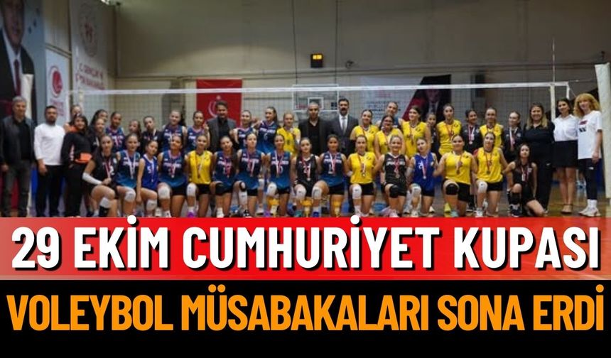 29 Ekim Cumhuriyet Kupası Voleybol Müsabakaları Sona Erdi