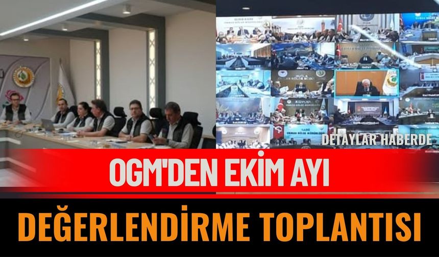 Orman Genel Müdürü Başkanlığında Video Konferans ile Değerlendirme Toplantısı Yapıldı