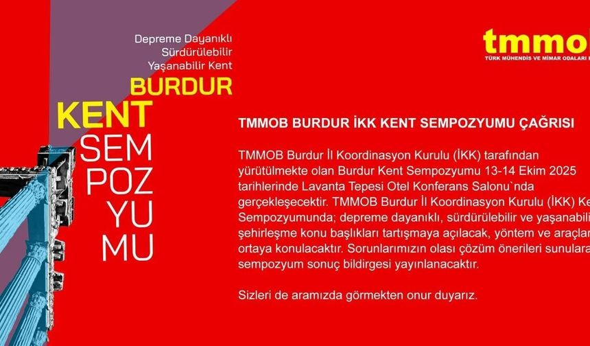 Burdur Geleceğine Yön Veriyor! Uzmanlar Kent İçin Buluşuyor