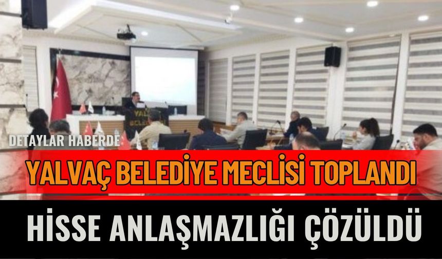 Yalvaç Belediye Meclisi Ekim Ayı Toplantısını Gerçekleştirdi
