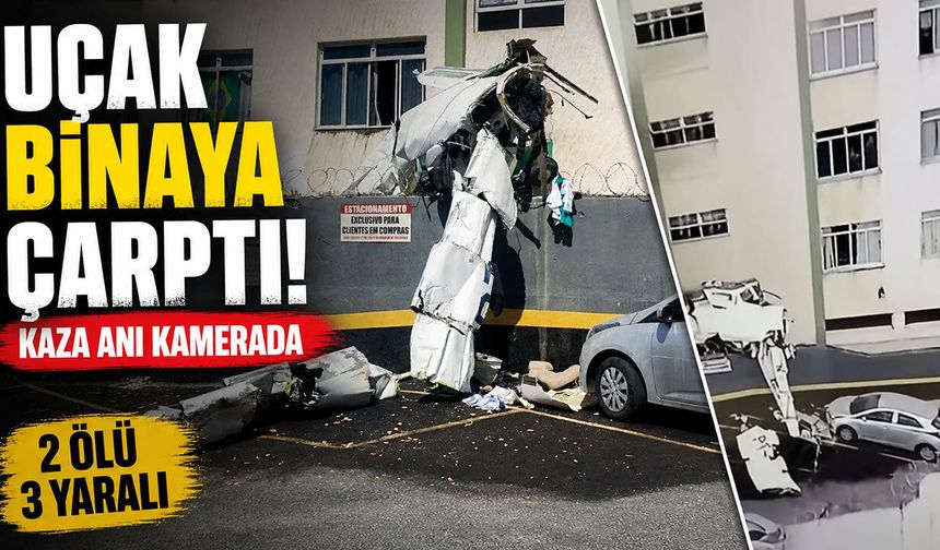 Brezilya'da Uçak Kazası Kameralara Yansıdı, 2 Kişi Hayatını Kaybetti