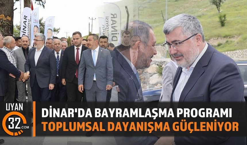 Dinar'da Bayramlaşma Programı Gerçekleşti