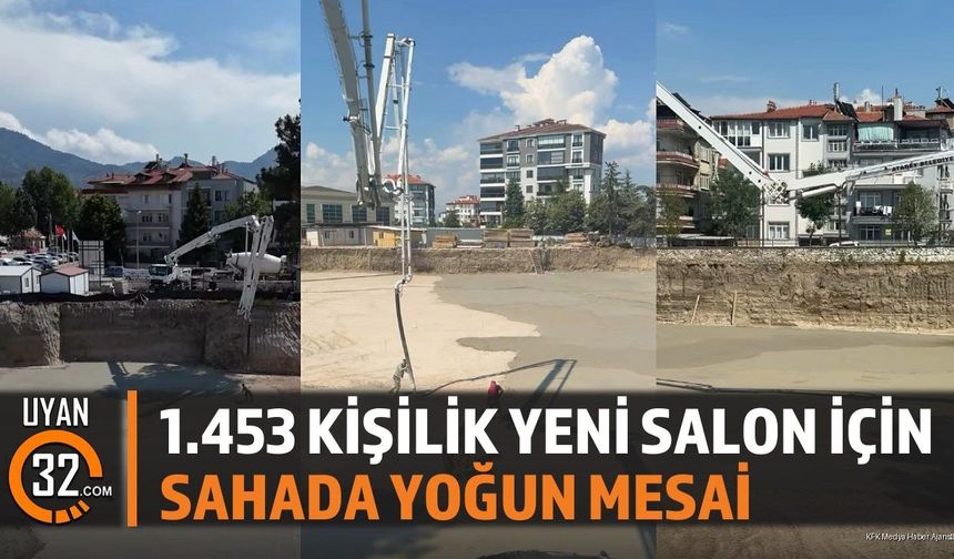 1.453 Kişilik Yeni Salon İçin Sahada Yoğun Mesai