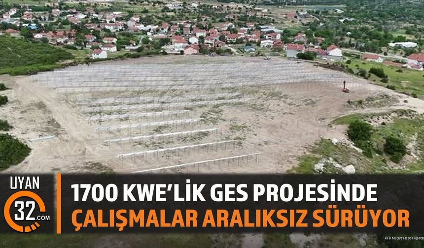 1700 KWE'lik Ges Projesinde Çalışmalar Aralıksız Sürüyor