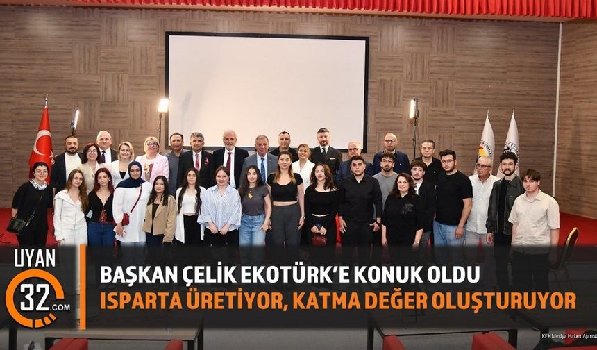 Başkan Çelik Ekotürk'e Konuk Oldu