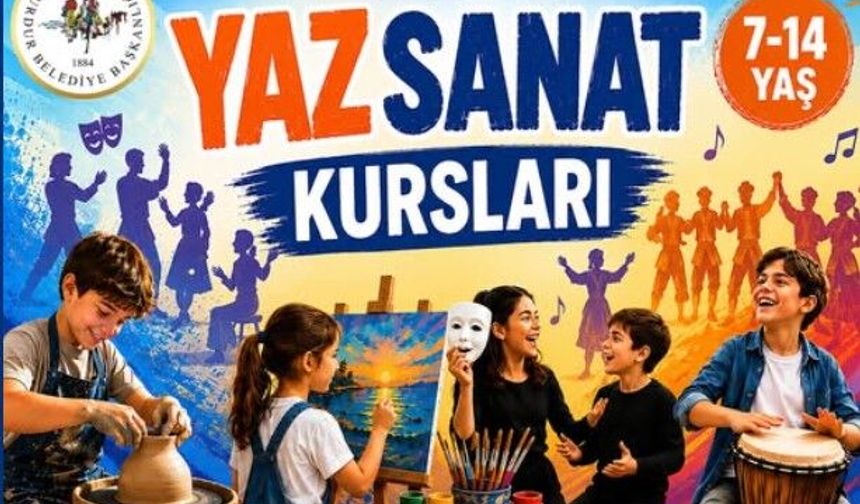 Burdur Belediyesi’nden Çocuklara Yaz Sanat Kursu Müjdesi