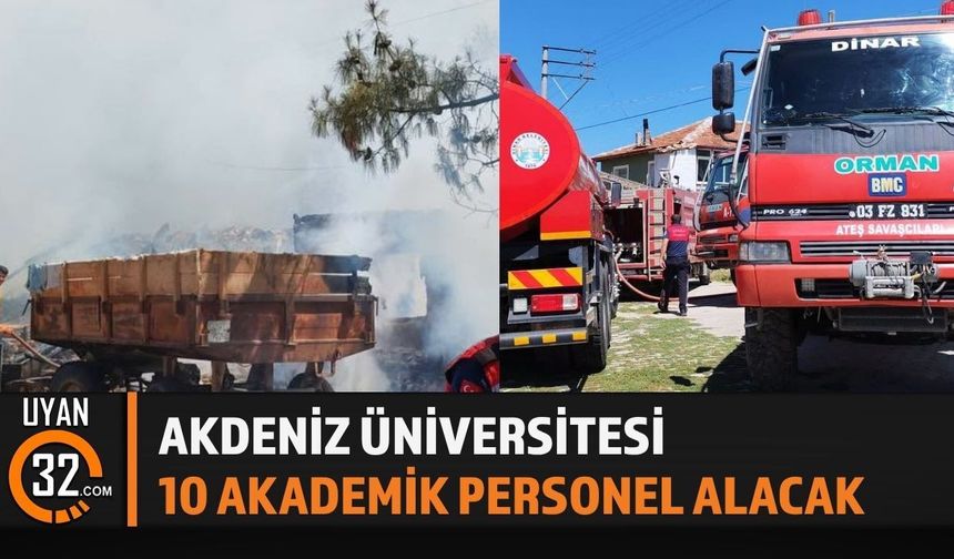 Dinar’da Korkutan Yangın: Ekipler Hızla Müdahale Etti