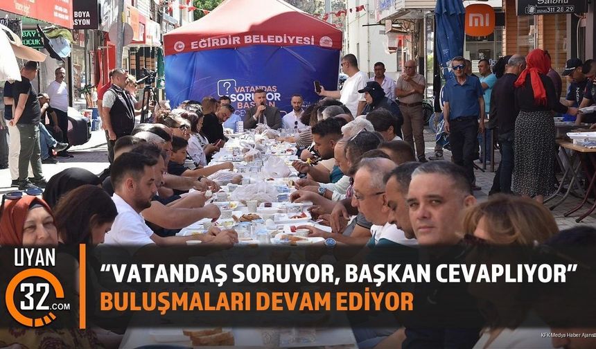 Eğirdir'de Başkan Özer Vatandaşla Buluştu: Tam Destek