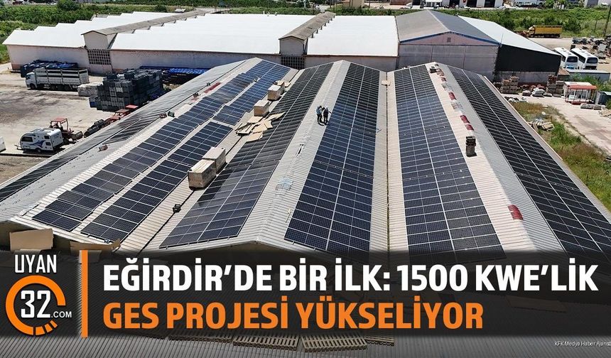 Eğirdir'de Bir İlk: 1500 KWE'lik Ges Projesi Yükseliyor