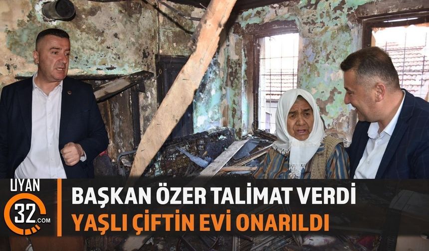 Eğirdir’de Yürek Isıtan Dayanışma: Yaşlı Çiftin Evi Onarıldı