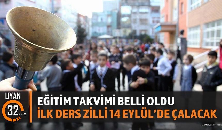 Eğitim Takvimi Belli Oldu İlk Ders Zilli 14 Eylül'de Çalacak