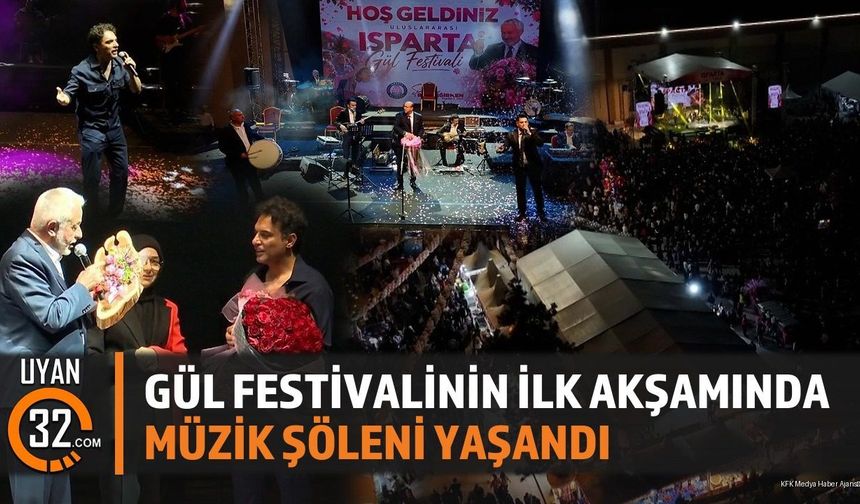 Gül Festivalinin İlk Akşamında Müzik Şöleni Yaşandı