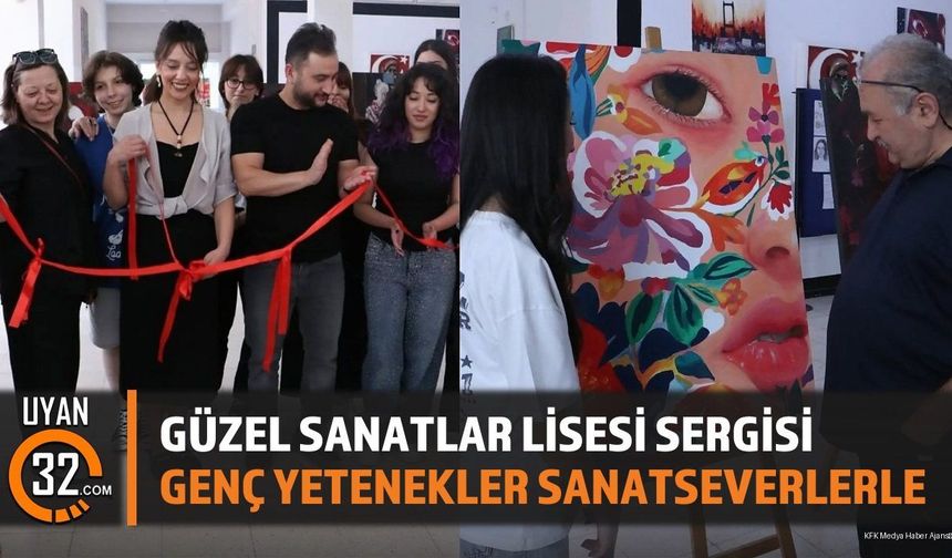 Isparta Güzel Sanatlar Lisesi Öğrenci Resim Sergisi Sanatseverlerle Buluştu