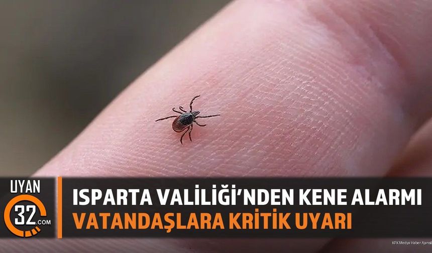 Isparta Valiliği'nden Kene Alarmı Vatandaşlara Kritik Uyarı