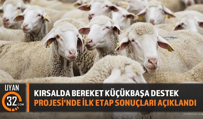 Kırsalda Bereket Küçükbaşa Destek Projesi'nde İlk Etap Sonuçları Açıklandı
