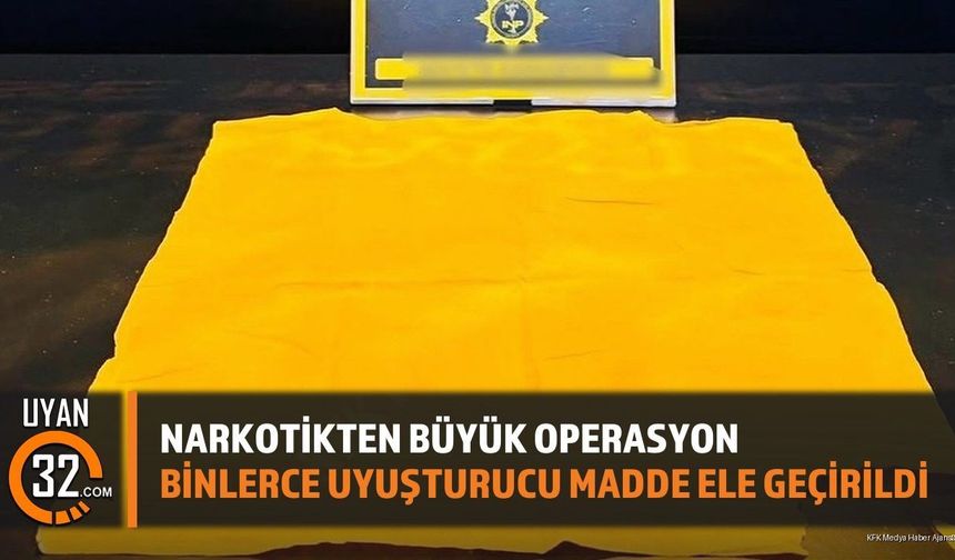 Narkotikten Büyük Operasyon Binlerce Uyuşturucu Madde Ele Geçirildi