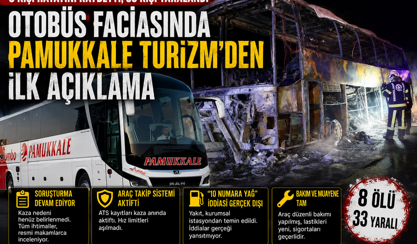 Otobüs Faciasında Pamukkale Turizm’den İlk Açıklama