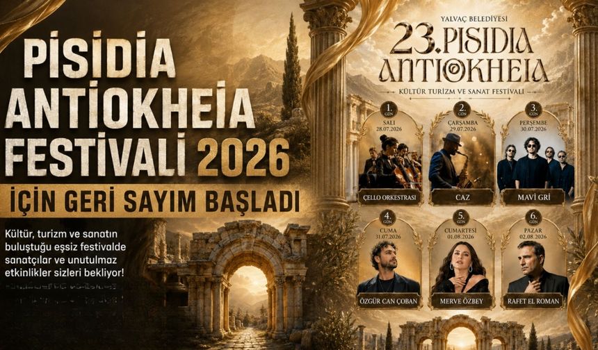 Pisidia Antiokheia Festivali 2026 İçin Geri Sayım Başladı