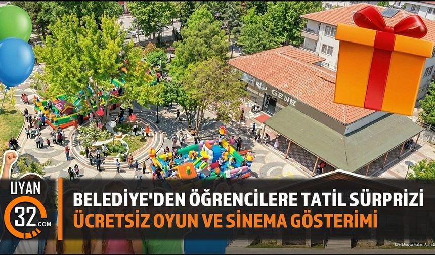 Şarkikaraağaç Belediyesi'nden Öğrencilere Ücretsiz Karne Etkinlikleri