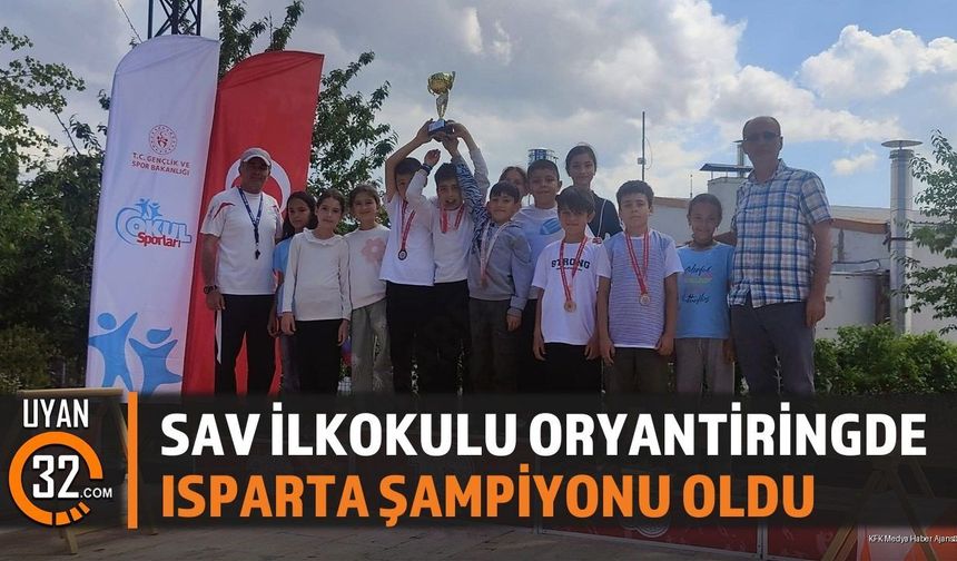 Sav İlkokulu Oryantiringde Isparta Şampiyonu Oldu