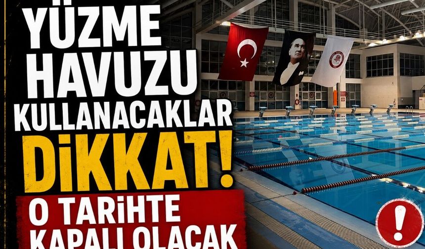 Isparta’da Yüzme Havuzu İçin Kritik Duyuru