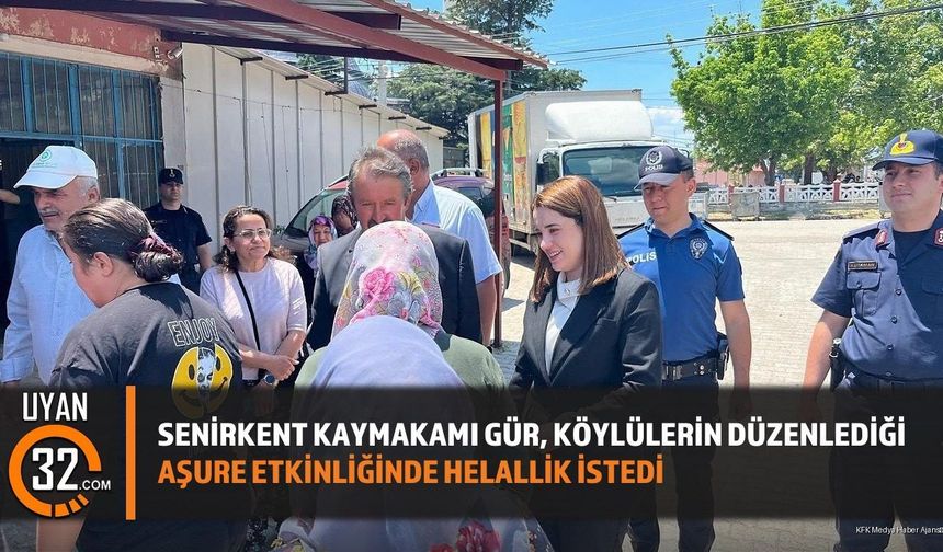 Senirkent Kaymakamı Gür, Köylülerin Düzenlediği Aşure Etkinliğinde Helallik İstedi