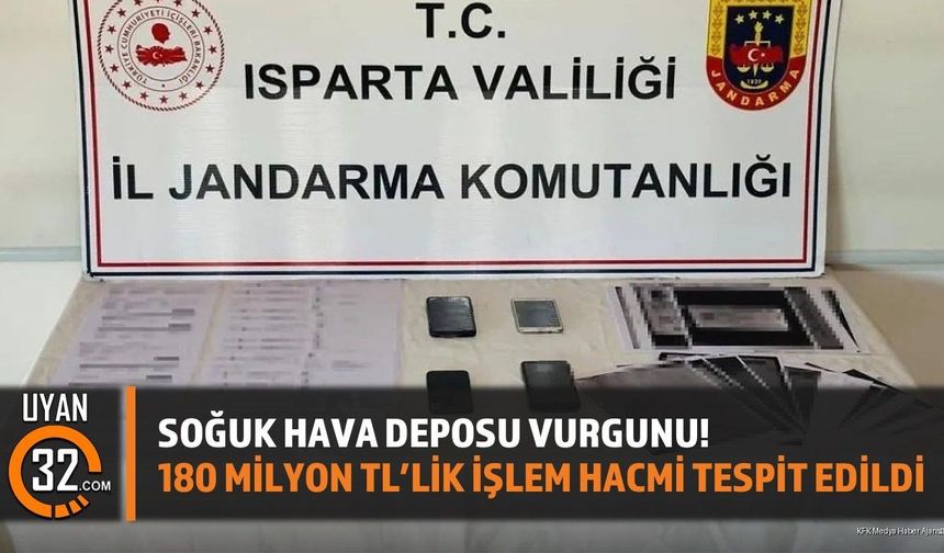 Soğuk Hava Deposu Vurgunu! 180 Milyon TL'lik İşlem Hacmi Tespit Edildi