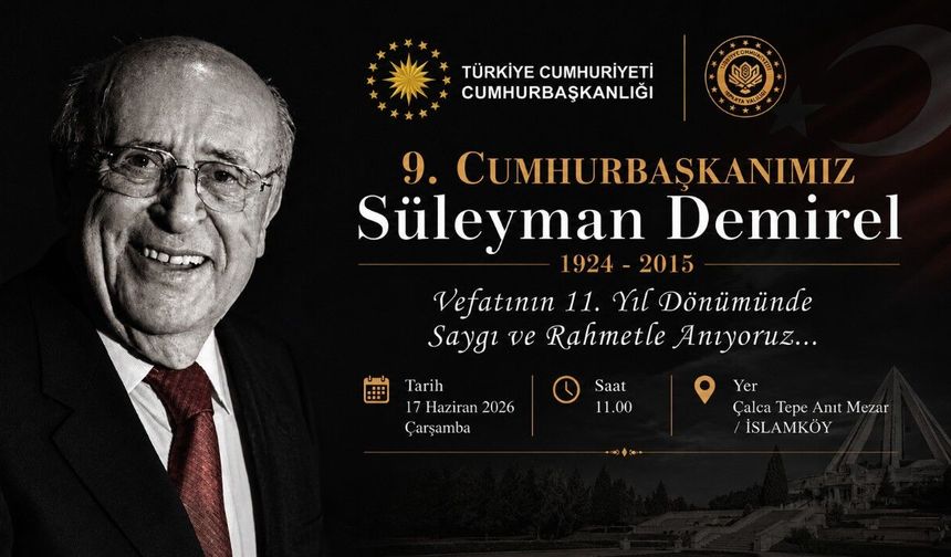 Süleyman Demirel İçin Anma Programı Belli Oldu